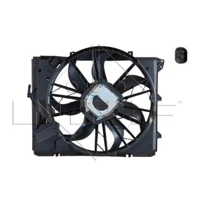 Image of 17427522055, 17427533274, 17427562080, 7533274, 7562080 Cooling Fan NRF 47586 BMW: 3 Coupe, Touring, Saloon