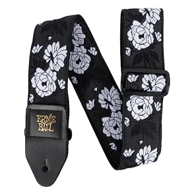 Image of Ernie Ball Jacquard Guitar/Bass Strap Vanilla Rose