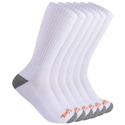 Image of Timberland PRO Men&#039;s 6 Pack Performance Crew Length Socks Casual, White, XX Large