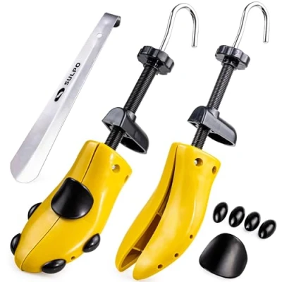 Image of SULPO Pack of 2 Shoe Stretchers, Stretcher for Men and Women, Expander, Stretcher, Boot Wide Plus Horn, 2, 38 40, A053_M_2S