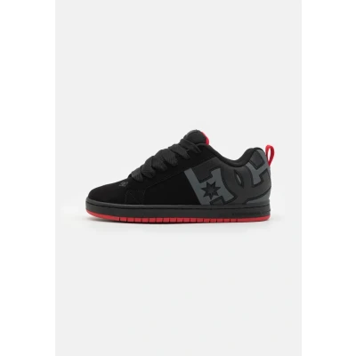 Image of DC Shoes Court Graffik Skate shoes, Size: 12, Black/grey/red Leather and textile