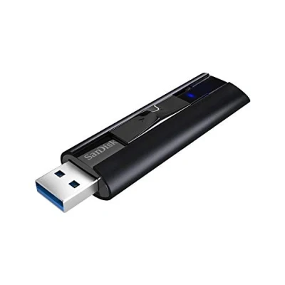 Image of SanDisk 256GB Extreme PRO USB 3.2 Solid State Flash Drive, stick, up to 420 MB/s read speeds, 380 write, Password protection, RescuePRO data recovery software, Durable casing, Black