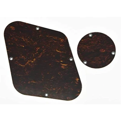 Image of Dopro LP Rear Control Plate Switch Cavity Cover For USA Les Paul Red Black Tortoise