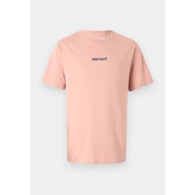 Image of Element Simple LOGO Print Tshirt, Men&#039;s, Size: Small, Light pink