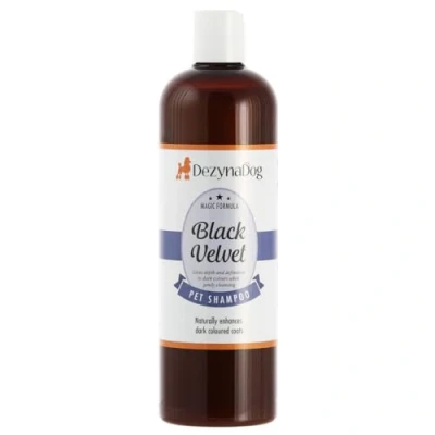Image of Dezynadog Magic Formula Black Velvet Dog Shampoo Colour Enhancing for Dark Coats Smelly Dogs Gently Cleans Coat Restores Natural Shine &amp; Dog&#039;s Coat, 500ml