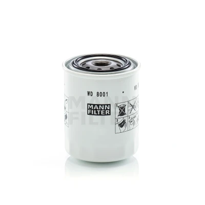 Image of HHK2036990, K256136990, W21TSHK200 Filter, operating hydraulics MANN FILTER WD 8001 80mm