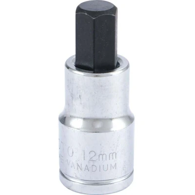 Image of Yamoto 12mm x 55mm Hex Bit Socket 1/2&quot; Square Drive