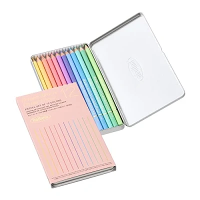 Image of 12 color pastel colored pencil set Holbein (japan import)