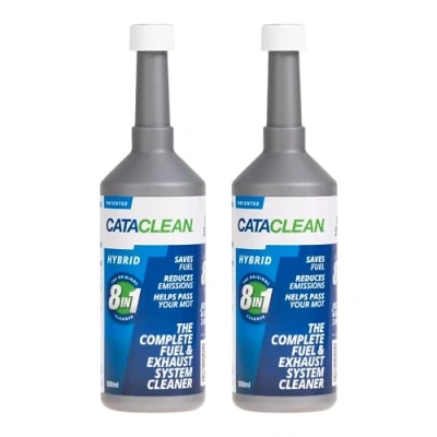 Image of Cataclean Hybrid Complete Fuel &amp; Exhaust Cleaner Catalytic Converter, Valve Injector Additive Formulated for Performance Efficiency Pre MOT Emissions Reducer 2 x 500ml