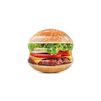 Image of Intex Inflatable Giant Hamburger Mattress Lilo 145cm x 142cm. Perfect for the pool.