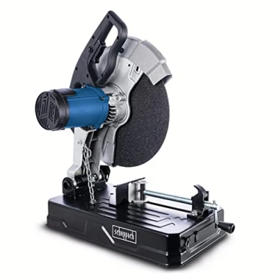 Image of Scheppach MT150 Metal Chainsaw Hacksaw Max Cutting Height 115 mm 2600W 4200 min 1 Disc Ø355 x 25.4 Tilt Angle 0 45