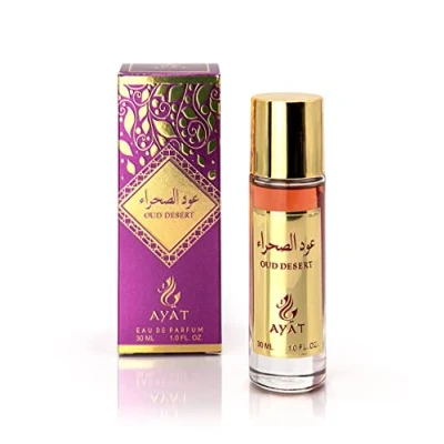 Image of Ayat Perfumes Musk Emirates 30ml EDP Oriental Arab Original Gift Idea for Men and Women Miniature Fragrance Made Designed in Dubai (Oud Desert)