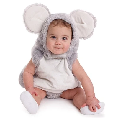 Image of Dress Up America Baby Squeaky Mouse Halloween Pretend Play Costume Beautiful Set for Role