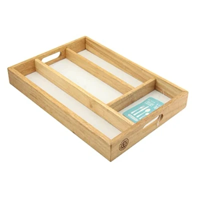 Image of Rubber Wood Cutlery Tray