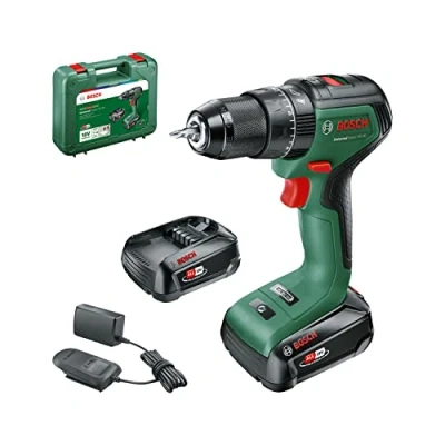 Image of Bosch Home and Garden Cordless Combi Drill UniversalImpact 18 (2 batteries, Volt System, in carrying case)