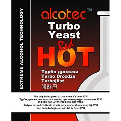 Image of Alcotec Wine Yeast RED HOT Spirit Yeast, Distillers Mash Moonshine Super Vodka