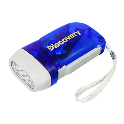 Image of Discovery Basics SR10 Lightweight Pocket Sized LED Dyno Torch That Does Not Require Batteries, Blue