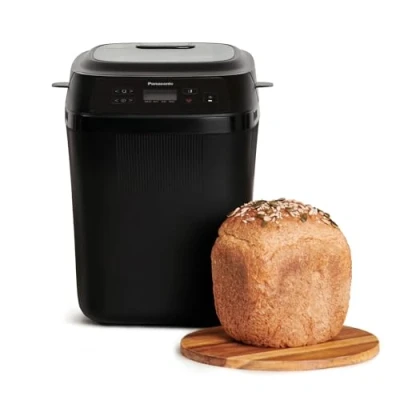 Image of Panasonic SD PN100 Automatic Mini Breadmaker, 4 Gluten Free Programmes, Compact Design, 18 Auto LCD Display, Black