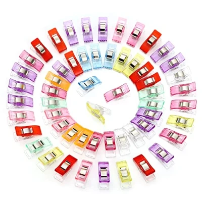 Image of GWHOLE 60 Pcs Sewing Clips Quilting Craft Accessories for Sewing, Quilting, Crocheting, Crafting and Knitting