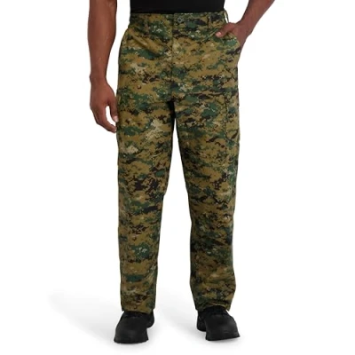 Image of Propper Men&#039;s Standard F525025 Uniform BDU Trouser, Woodland Digital, Large Regular