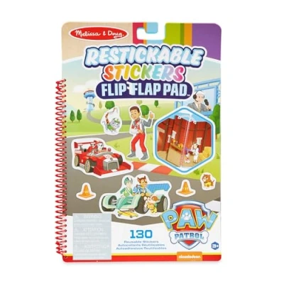 Image of Melissa &amp; Doug PAW Patrol Restickable Sticker Book Classic Missions Activity Pad 3+ Gift for Boy or Girl