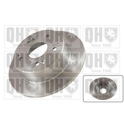 Image of BDC5600P Brake disc QUINTON HAZELL BDC5600 260mm 10mm 5 solid HONDA: Accord 6 Limousine,