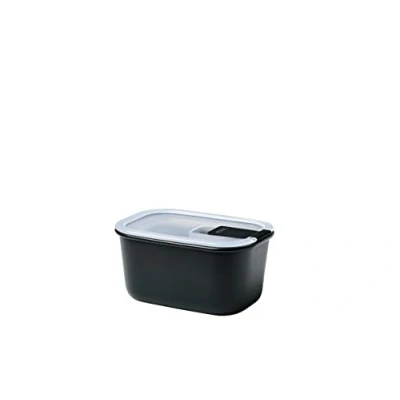 Image of Mepal Food container EasyClip containers with lids Clip closure Suitable for the microwave, steam oven, refrigerator &amp; freezer Airtight leakproof 450 ml Nordic black