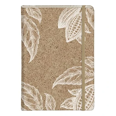 Image of Clairefontaine 83546C A Rigid Filled Notebook Cover made of cocoa shells A5 14.8x21 cm 96 Lined Pages 90g ivory paper Gusset pocket 3 visuals, random delivery