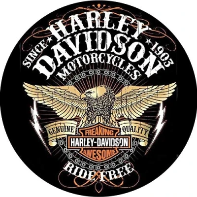 Image of Harley Davidson Ride Free Stickers