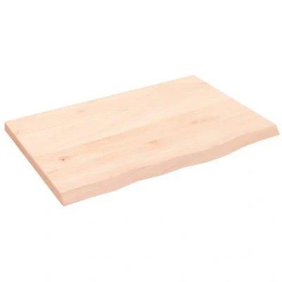 Image of vidaXL Bathroom Countertop 60x40x2 cm Untreated Solid Wood