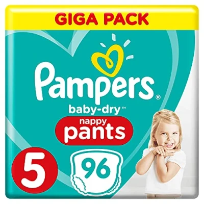 Image of Pampers Baby Dry Nappy Pants, Pack of 96