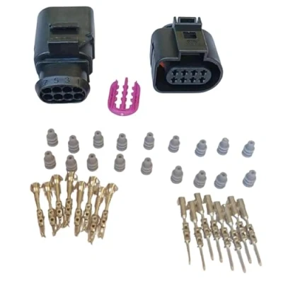 Image of 8 Pin Male Female Plug Connector For VW Audi Seat Skoda 1J0973714 1J0973814