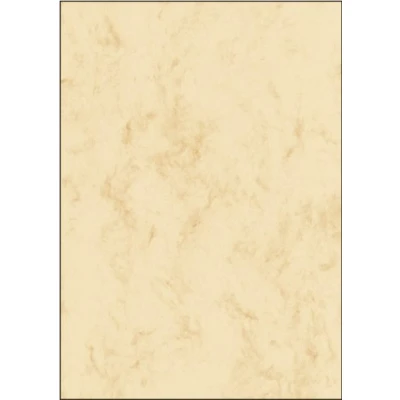 Image of SIGEL DP191 Marbled Writing Paper, A4, 200 gsm double sided, Beige, 25 sheets