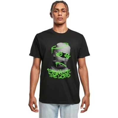 Image of Mister Tee Men&#039;s Mt3099 Praise The Lord T Shirts, Black, S