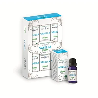 Image of The Vegan Range by Stamford Aroma Oils. 6packs x 10ml Vanilla