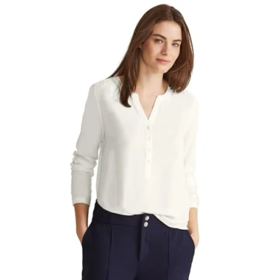 Image of Street One Women&#039;s Style Bamika Blouse, Off White, 12