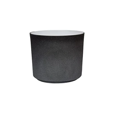 Image of Ivyline Leon Planter in Dark Grey UV Stable &amp; Waterproof Premium Quality Versatile Decorative Glazed Ceramic Indoor Flower Pot H24cm x D28cm