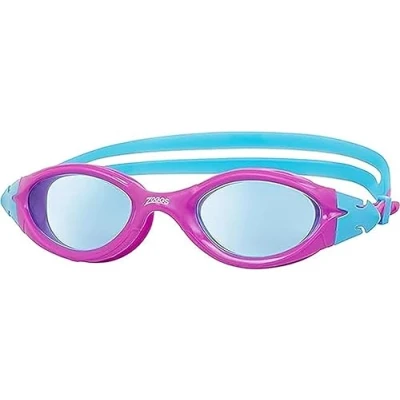 Image of Zoggs Children&#039;s Panorama Junior Swimming Goggles with UV Protection, Wide Vision and Anti Fog (6 14 Years), Pink/Turquoise/Tint Blue