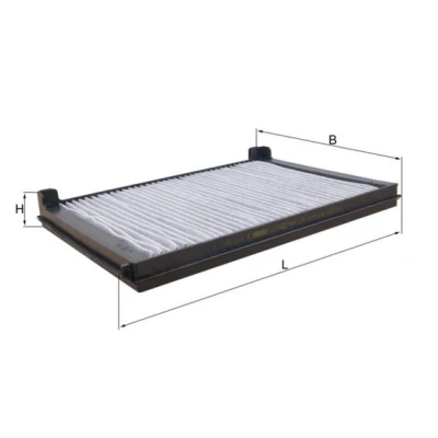 Image of 1953596 Pollen Filter MAHLE ORIGINAL LAK 1422 Activated Carbon 340,0mm 247mm 41,0mm