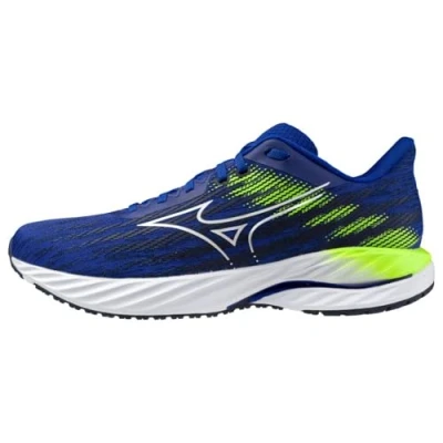 Image of Mizuno WAVE INSPIRE 21 Running Shoes Reflex blue c/white/green gecko Men Size 8