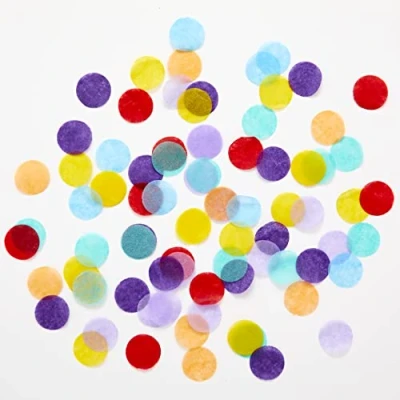 Image of Amscan 9912114 Rainbow Paper Confetti 10G