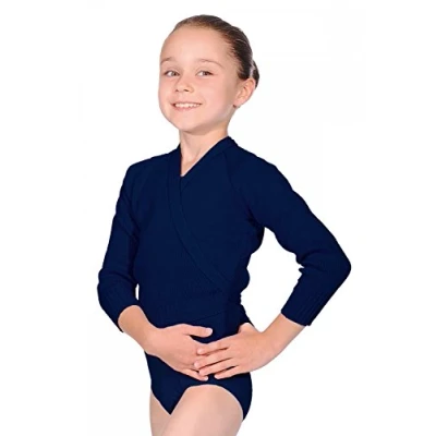 Image of Roch Valley Acrylic Crossover Cardigan 26&quot; Navy Blue