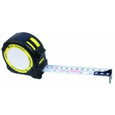 Image of LaserJamb PMS 25 ProCarpenter PMS25 Pad Metric Standard Tape Measure Black Rubber case, Yellow Accent