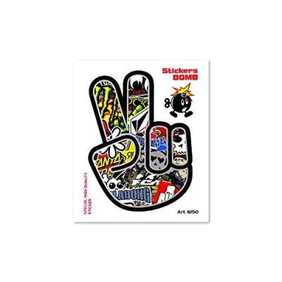Image of Sticker Bomb Biker Wave,Tab 10 x 12 cm