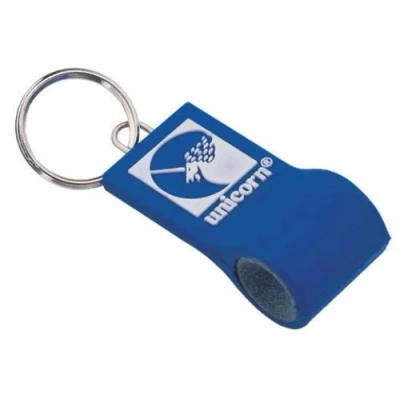 Image of Rubberised Blue Unicorn Jiffy Keyring Dart Sharpener stone