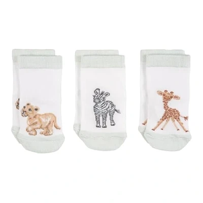 Image of Wrendale Designs Little Savannah Baby Socks Set 6 12 Months