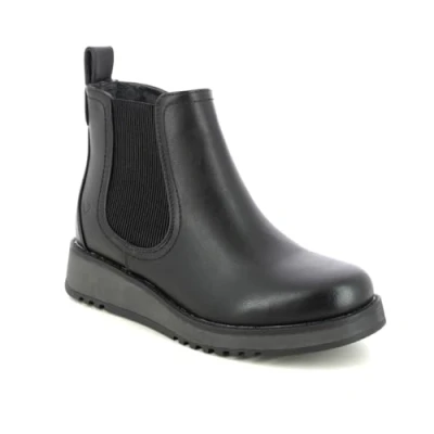 Image of Heavenly Feet AB0003801 BLK NEW ROLO 2 Ladies Chelsea Boots Black 3