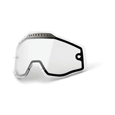Image of 100% Racecraft/Accuri/Strata Vented Dual Pane Lens Anti Fog, Clear, One Size