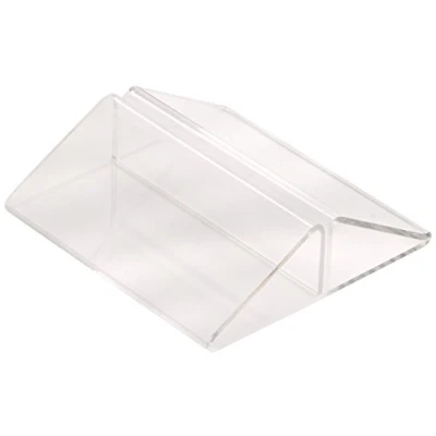 Image of Genware NEV MHTENT Acrylic Menu/Card Holder, Tent Shape