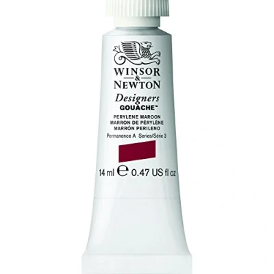 Image of Winsor &amp; Newton Series 3 14ml Tube Designers&#039; Gouache Perylene Maroon